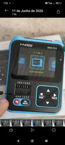 Vendo osciloscópio ou troco em ts 800 com volta minha , todo completo com os cabos cuida
