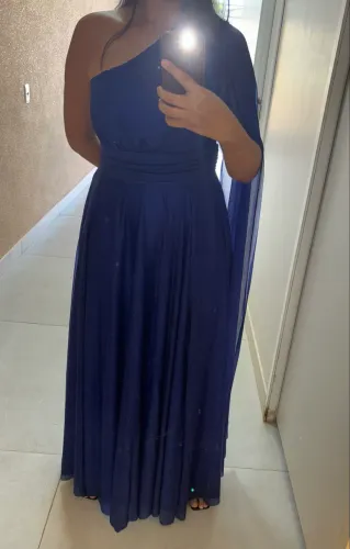 Vestido de festa azul royal