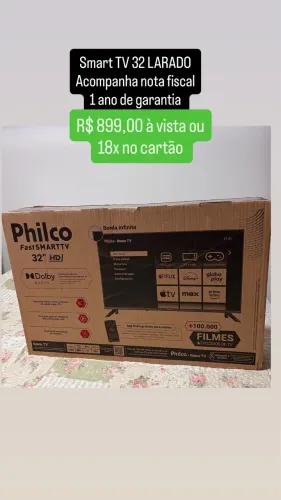 Smart tv 32 lacrada com nota fiscal e garantia - até 18x no cartão