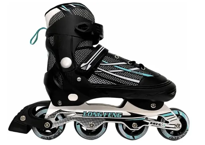 Patins In-line (em Linha) Semi Profissional Long Feng XL Ajustável Roller Abec 7