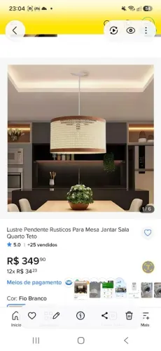 Pendente lustre