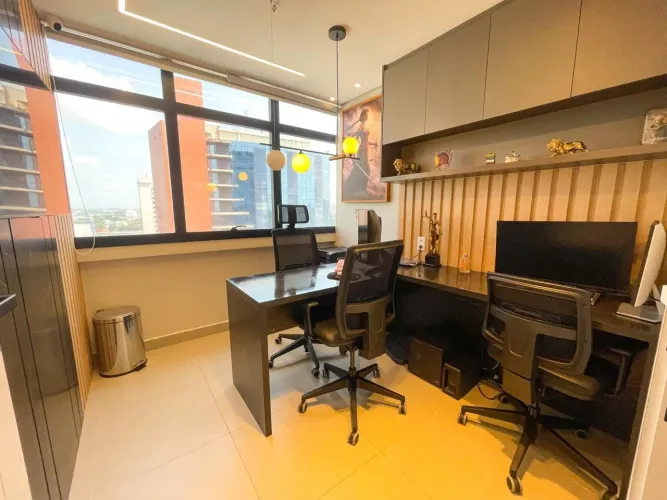 Sala Comercial no Torre Business Millennium 33m² Semimobiliada