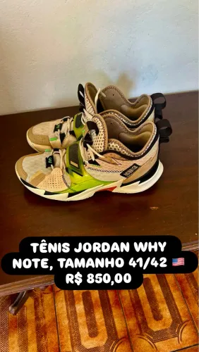 TÊNIS SNEAKER NIKE AIR JORDAN WHY NOTE, TAMANHO 41/42