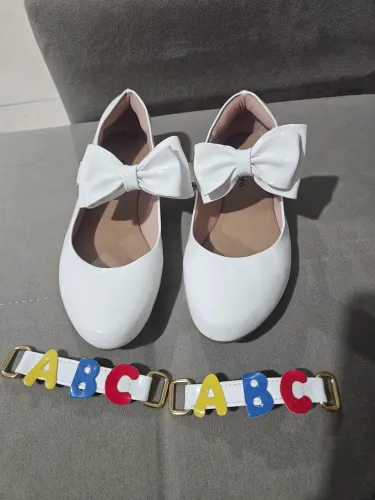 Sapato infantil social branco