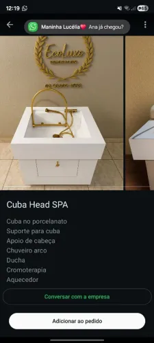 Cuba para Head spa completa