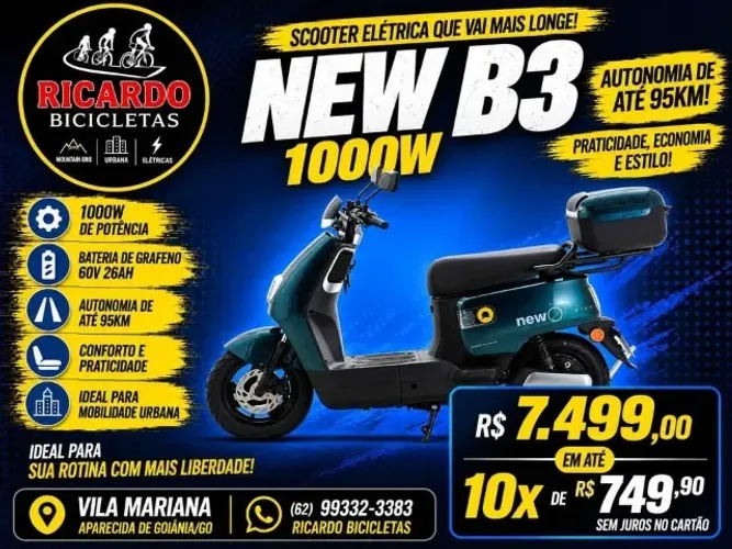 Scooter Elétrica New B3 1000w