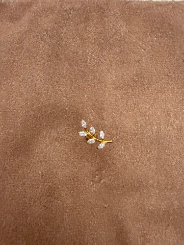 Piercing ramo cristais grande para lobulo, conch, helix