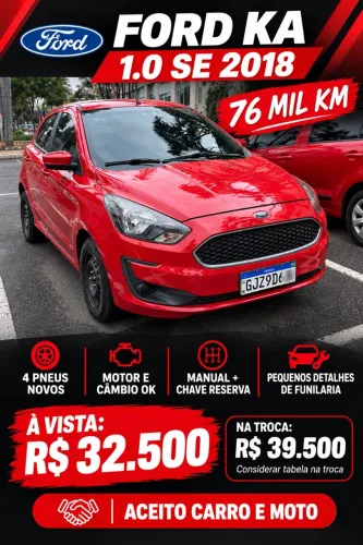 Ford KA 1.0 Se/se Plus Tivct Flex 5P 2018
