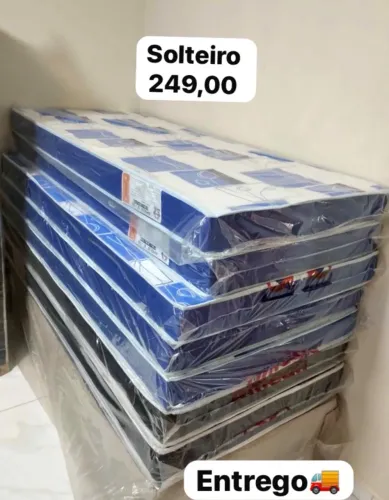 Cama solteiro colchão