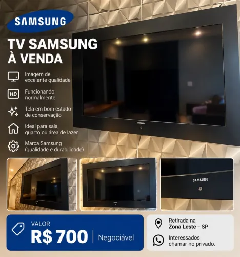 ? TV Samsung - HDMI funcionando - usada