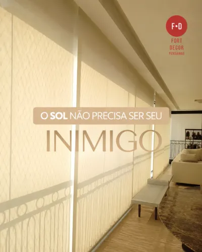 Persianas Fácil Limpeza e Proteção dos móveis