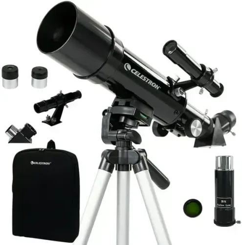 Telescópio Refrator Celestron Travel Scope 60 C/acessórios Preto
