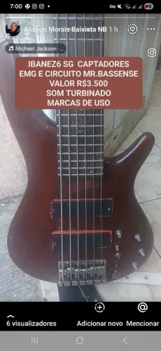 BAIXO IBANEZ6 SG