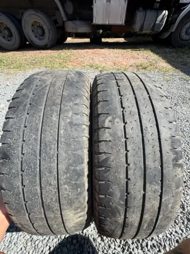 Pneus 195/70r15c Goodyear Cargo Marathon Meia Vida Bom - R$ 360.00 Par