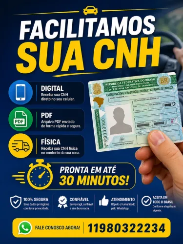 Facilitamos sua CNH, está esperando o que?