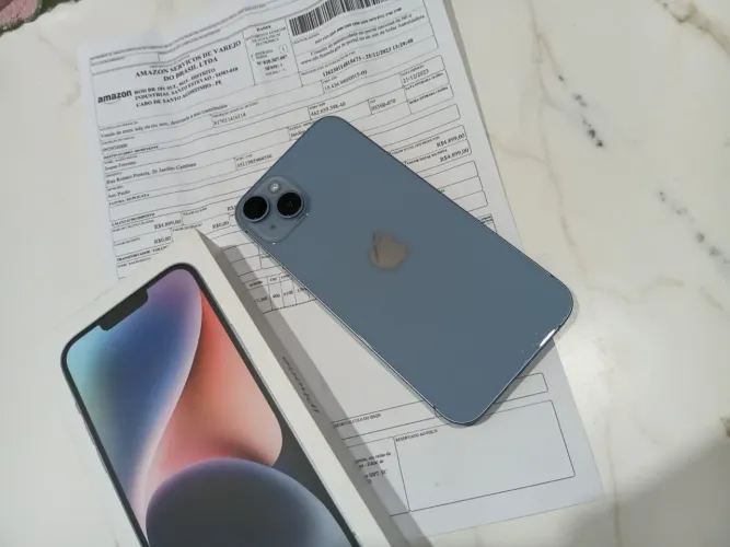 iPhone 14 Plus com nota fiscal