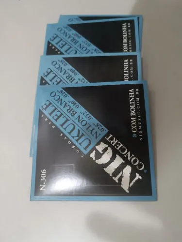 Kit 4 encordoamentos Nig para ukelele nylon cristal