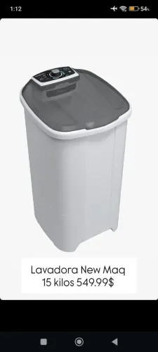 Tanquinho 15kg