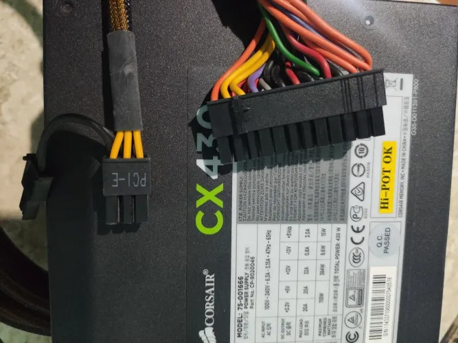 Fonte computador real Corsair 430w modelo: 75-001666