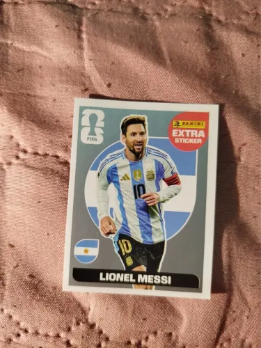 Figurinha do Messi de Prata