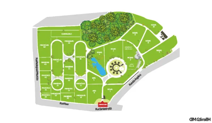JAZIGO MAGNOLIA - PARQUE DA COLINA EM BELO HORIZONTE-MG