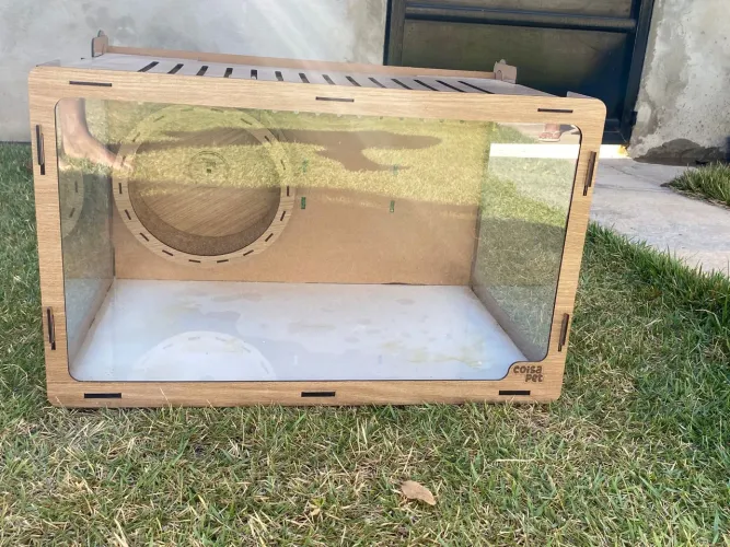 Terrário Completo para Hamster + Ração e Serragem