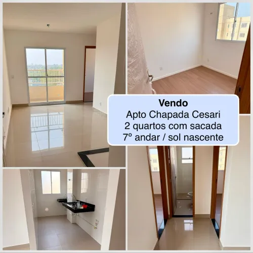 Vendo Apartamento com sacada Chapada Cesari