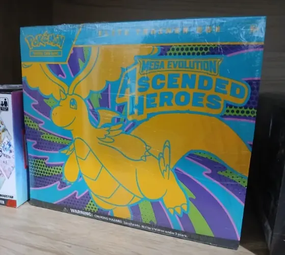 3 (três) Elite Trainer Box Pokémon Ascended Heroes (Heróis Excelsos, inglês)