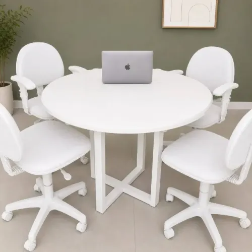 mesa 0,96 m branco para clinica