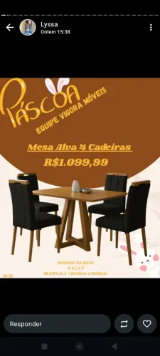 Mesa com cadeira