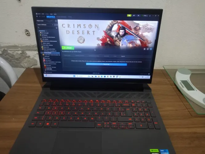 ? Dell G15 RTX 3050 6GB + 1.256GB SSD + Controle + Suporte Cooler