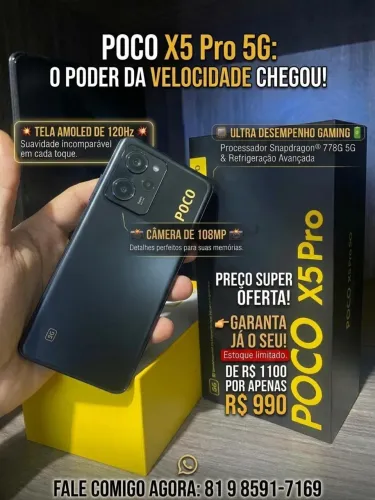 VENDO XIAOMI POCO X5 256GB PRO 8gb de RAM semi-usado