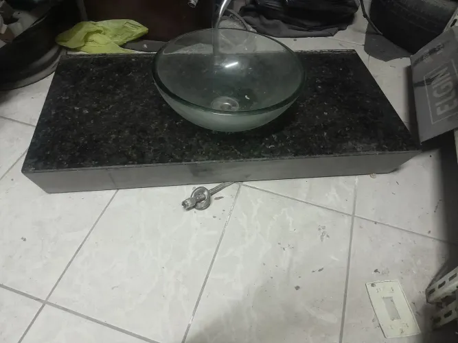 Pia em granito para lavabo , banheiro, bar,  lanchonete,  padaria etcte