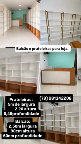 Vendo Prateleiras para loja 