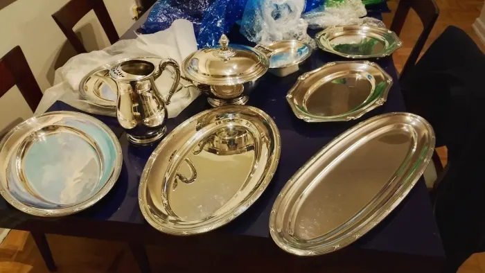 Baixela Vintage Fracalanza - Peças com Banho de Prata e Excelente Conservação