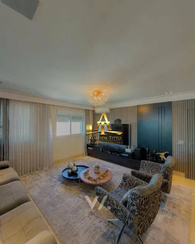 Apartamento com 3 dormitórios à venda, 200 m² por R$ 3.800.000 - Jardim Anália Franco - Sã