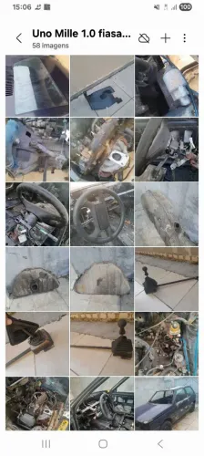 Peças do uno mille ex motor fiasa 1.0 gasolina 