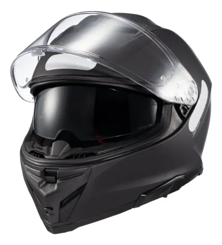Capacete Moto Fechado Com Óculos Solar Interno Texx Kaiman Solido Esportivo Preto Fosco
