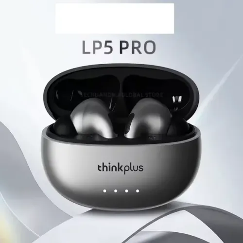 Fones de Ouvido Sem Fio Lenovo LP5 Pro Bluetooth 5.4 TWS com Som HiFi
