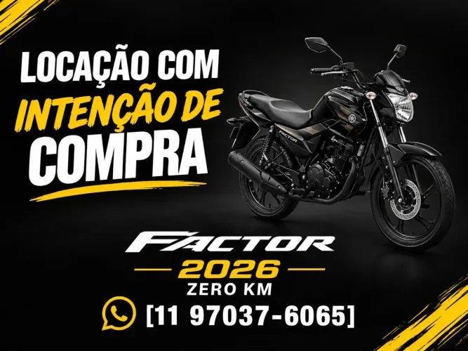Aluguel de moto 0KM Factor DX