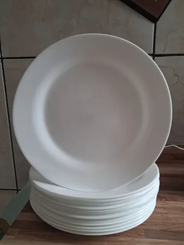 14 Pratos brancos rasos