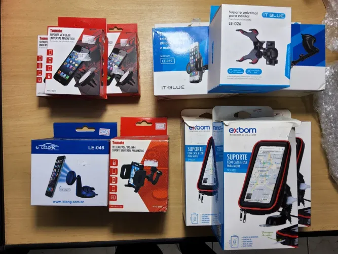 QUEIMA DE ESTOQUE!! 11 SUPORTE DE CELULAR PARA CARRO E MOTO