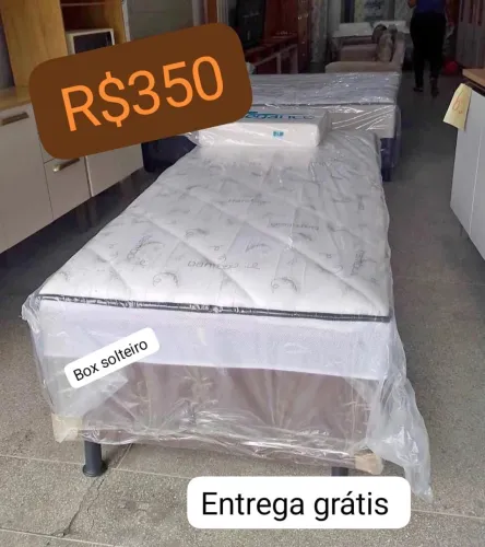 Cama box de solteiro