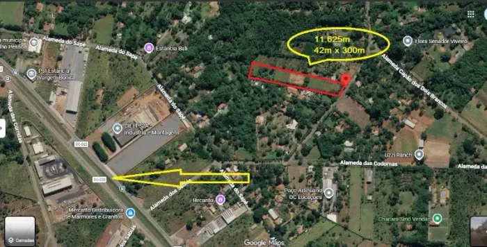 Vendo Área Terreno Chácara 11.625m² Estância Vargem Bonita GO-020 Senador Canedo