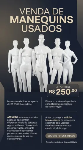 Manequim em fibra