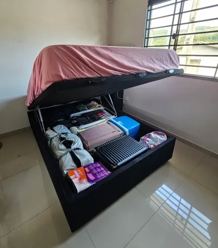 Cama box baú casal com colchão
