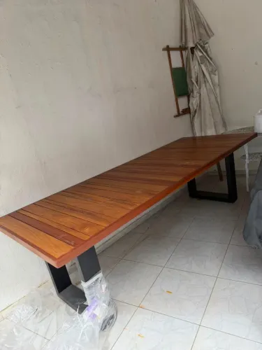 Vendo mesa de madeira Jatoba 2,60 x 1,00
