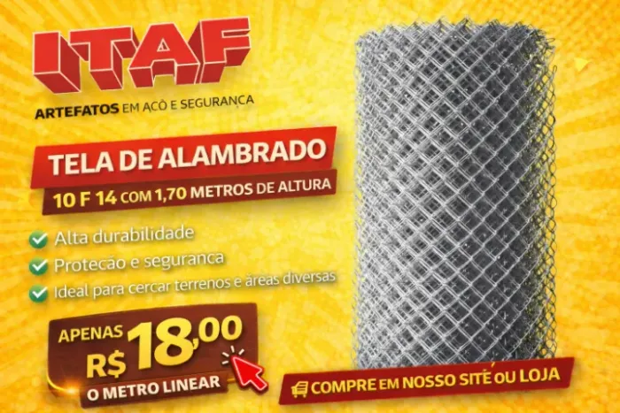 TELA DE ALAMBRADO F 14 - 1,70 m DE ALTURA