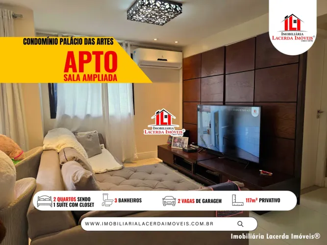Condomínio Palácio das Artes - Apartamento 2 Quartos Sendo 1 Suíte, 117m² no Aleixo