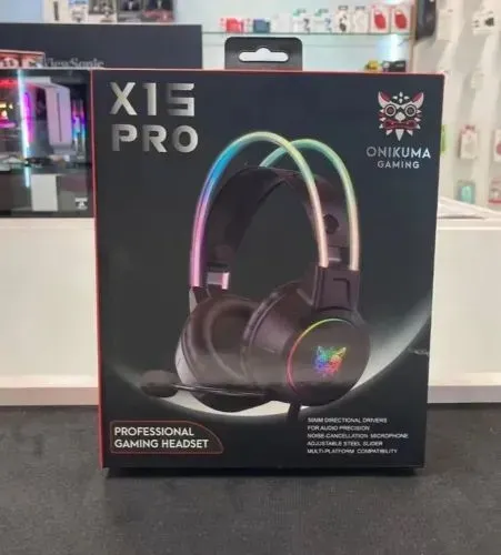 Headset Gamer Profissional Onikuma X15 Pro Rgb Preto